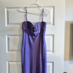 ASOS Lavender Satin Midi Dress | Slip Style | Elegant & Feminine